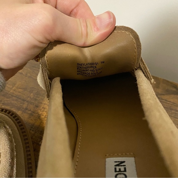 Steve Madden Kalon Tan Suede Loafer size 7 - Picture 5 of 7